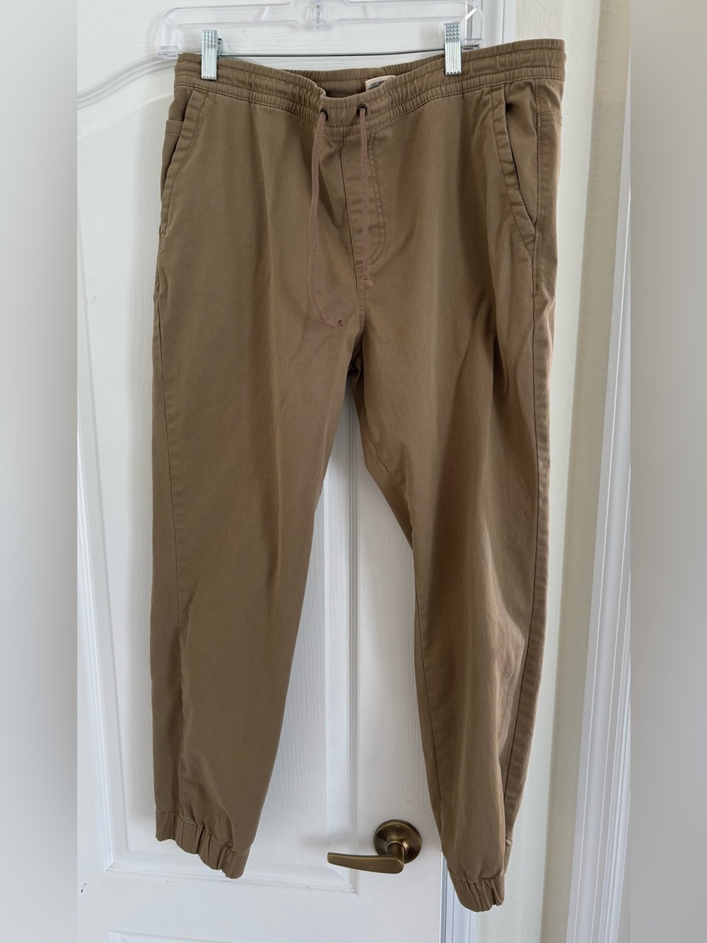 urban pipeline Men's Khaki Drawstring Jogger Pants - Brown